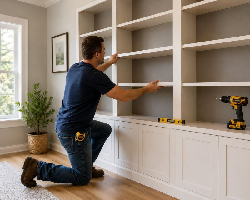 Bookcase Construction in Woodbridge, VA