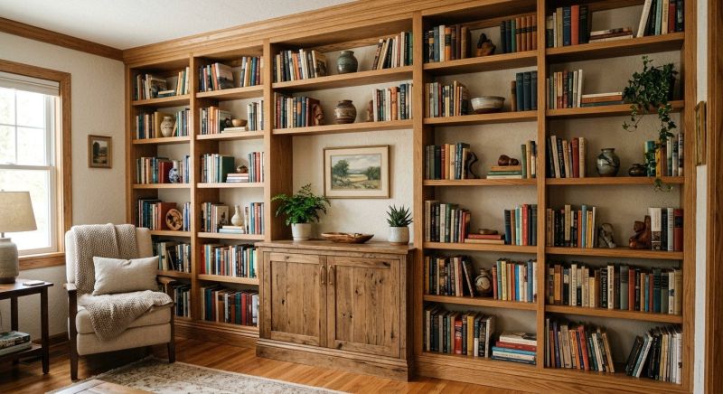 Built In Bookcase Installation in Alexandria, VA