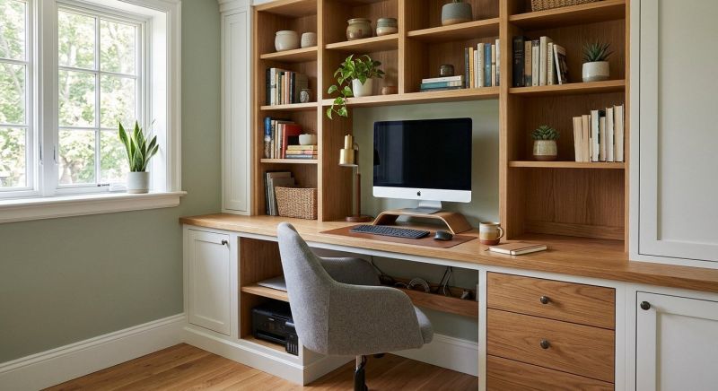 Built In Desk Installation in Woodbridge, VA