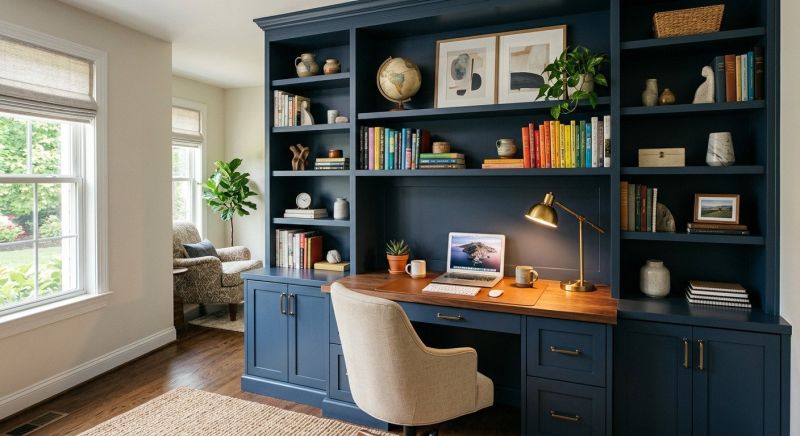 Built In Desk Installation in Frederick, MD