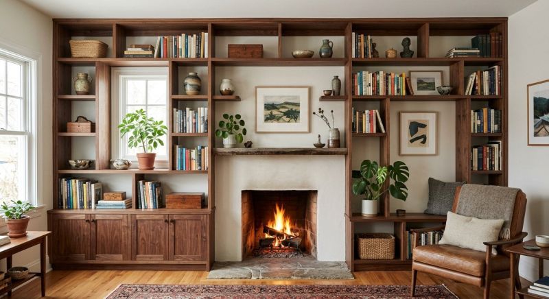 Fireplace Cabinet Installation in Greensboro, NC