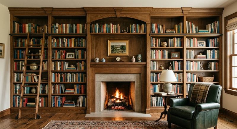Fireplace Shelves Installation in Annapolis, MD