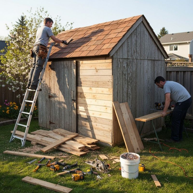 Shed Roof Repair in Alpharetta, GA