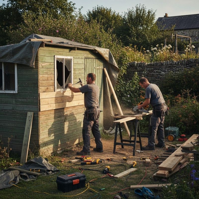Wood Shed Repair in Kansas City, KS