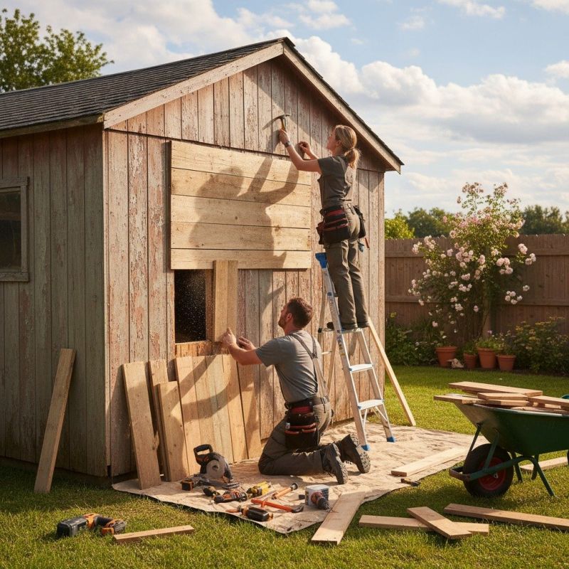 Wood Shed Repair in Alpharetta, GA